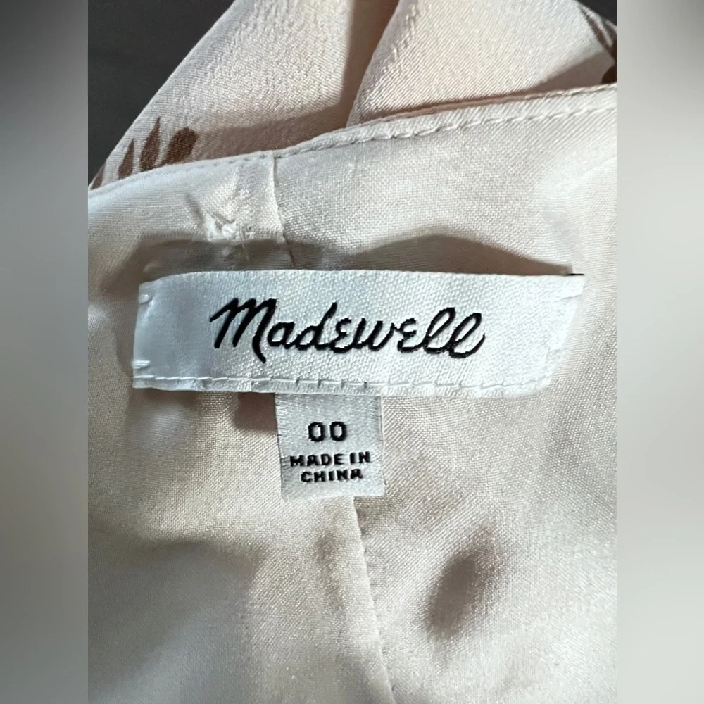 Madewell 100% Silk Faux Wrap Maxi Dress in Field Bouquet size 00 - Picture 12 of 16